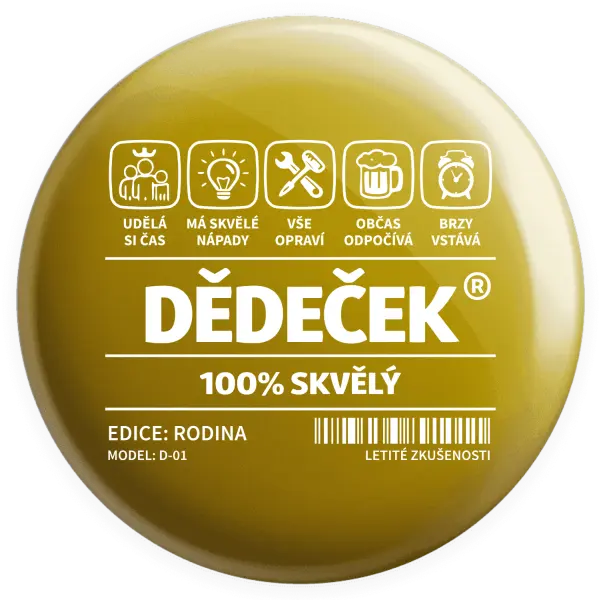 Placka Dědeček - čárový kód