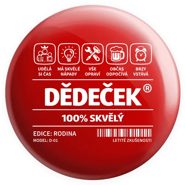 Placka Dědeček - čárový kód