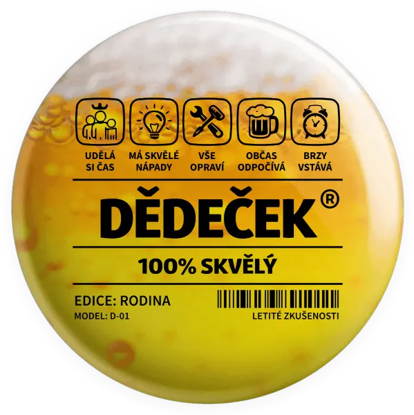 Placka Dědeček - čárový kód