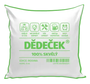 Polštář Dědeček - čárový kód