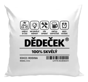 Polštář Dědeček - čárový kód
