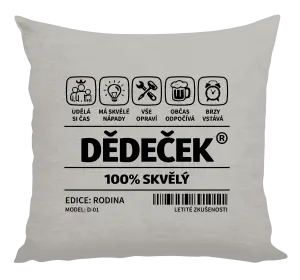 Polštář Dědeček - čárový kód