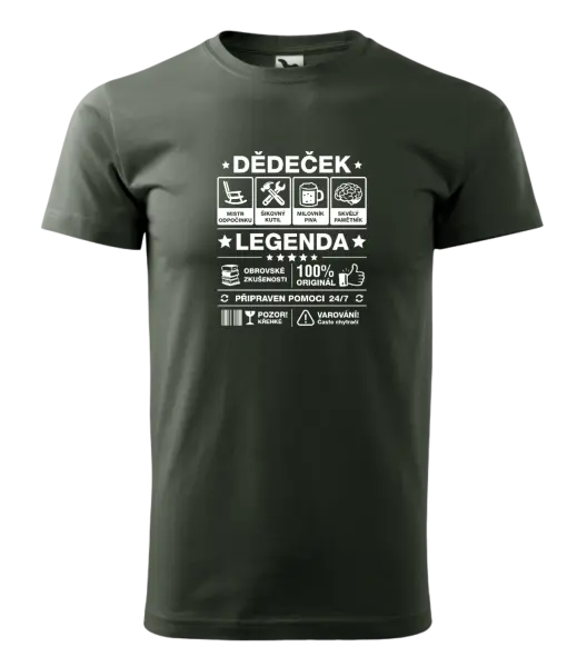 Pánské tričko Dědeček legenda