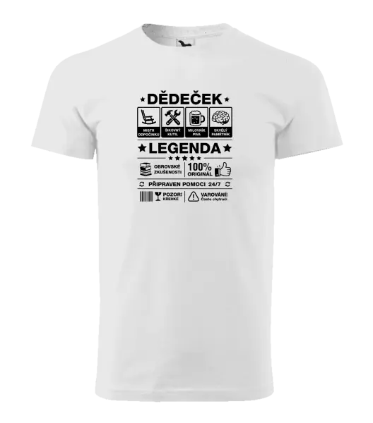 Pánské tričko Dědeček legenda