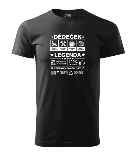 Pánské tričko Dědeček legenda