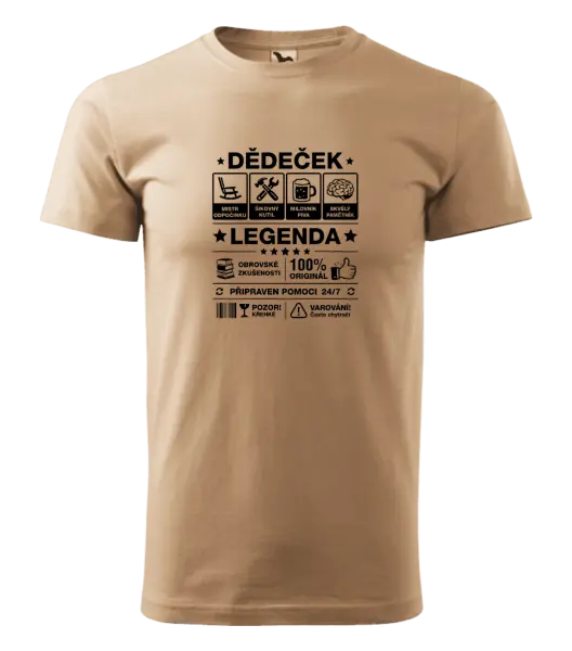 Pánské tričko Dědeček legenda