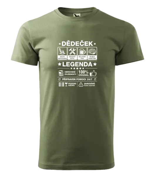 Pánské tričko Dědeček legenda