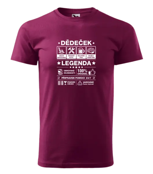 Pánské tričko Dědeček legenda