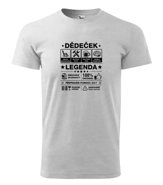 Pánské tričko Dědeček legenda