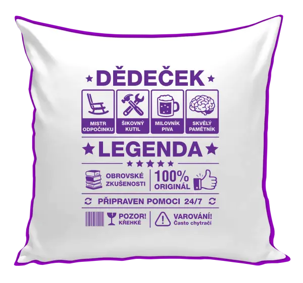 Polštář Dědeček legenda