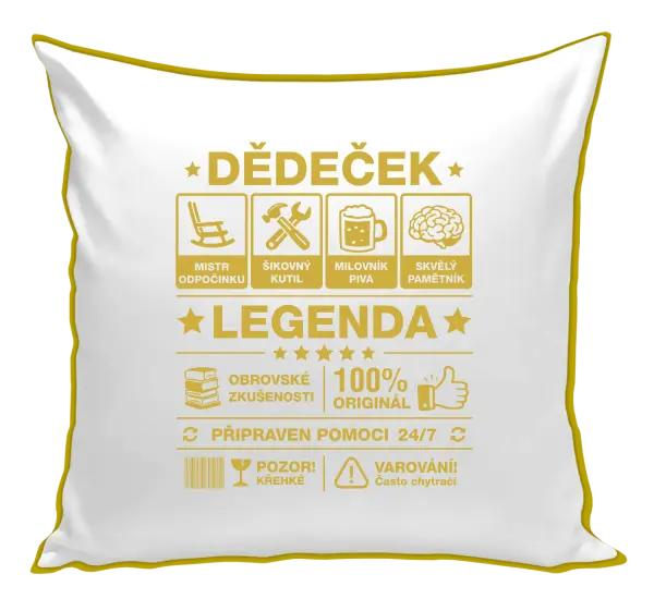 Polštář Dědeček legenda
