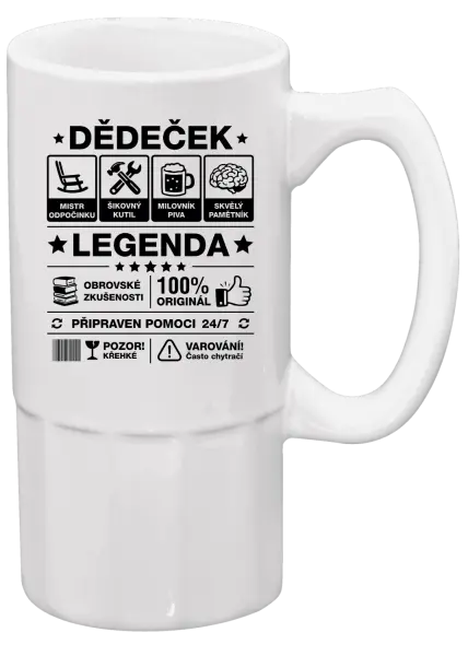 Půllitr Dědeček legenda