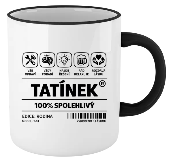 Hrnek Tatínek - čárový kód