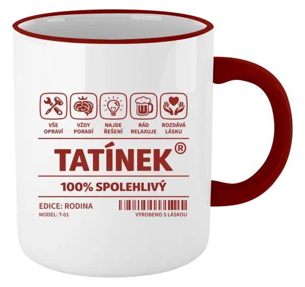 Hrnek Tatínek - čárový kód