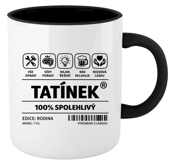 Hrnek Tatínek - čárový kód