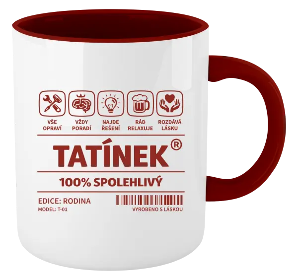 Hrnek Tatínek - čárový kód