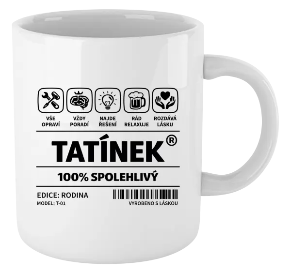 Hrnek Tatínek - čárový kód