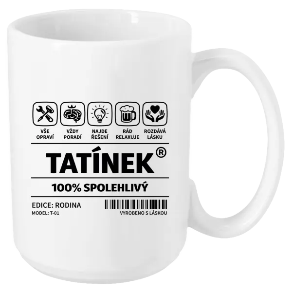 Hrnek Tatínek - čárový kód