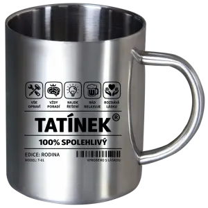 Nerezový hrnek Tatínek - čárový kód