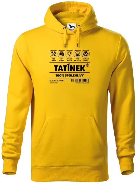 Pánská mikina Tatínek - čárový kód