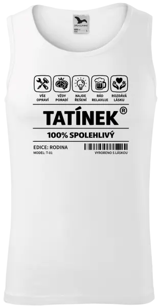 Pánské tílko Tatínek - čárový kód