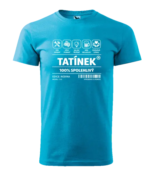 Pánské tričko Tatínek - čárový kód
