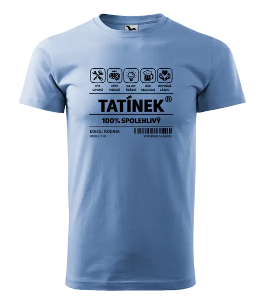Pánské tričko Tatínek - čárový kód
