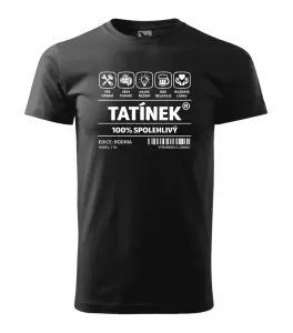 Pánské tričko Tatínek - čárový kód