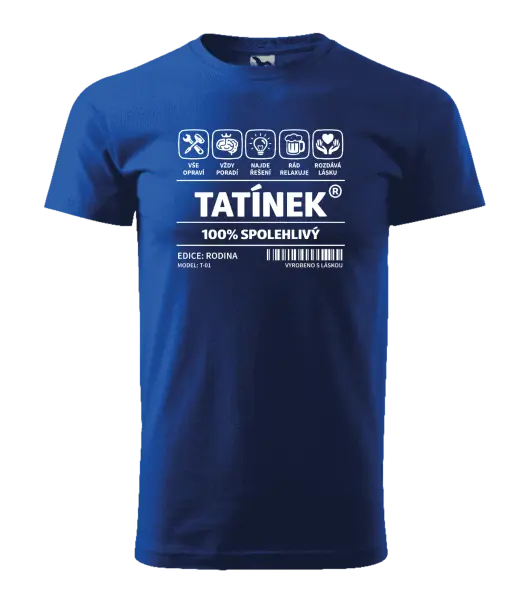 Pánské tričko Tatínek - čárový kód