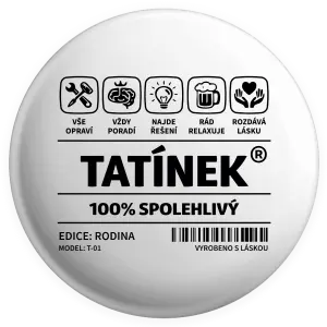 Placka Tatínek - čárový kód