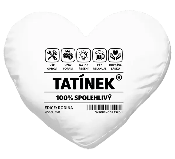Polštář Tatínek - čárový kód
