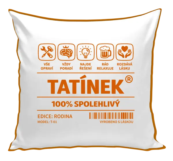 Polštář Tatínek - čárový kód