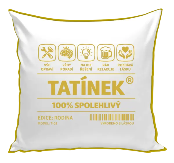 Polštář Tatínek - čárový kód