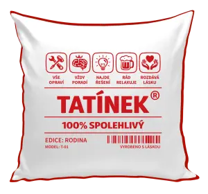Polštář Tatínek - čárový kód