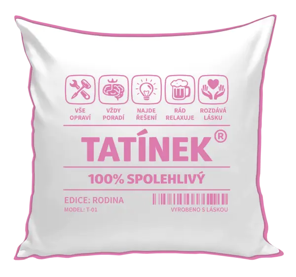 Polštář Tatínek - čárový kód