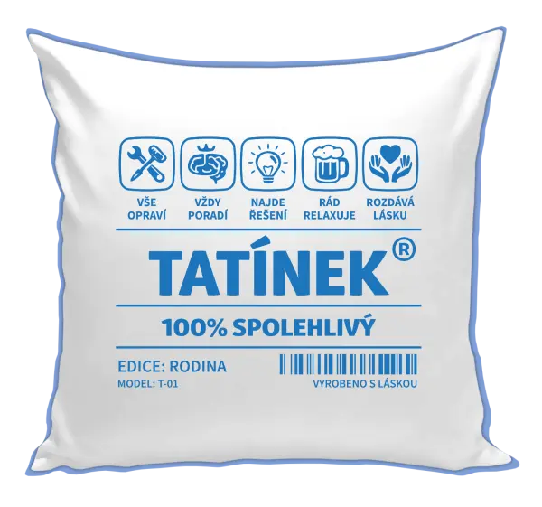 Polštář Tatínek - čárový kód