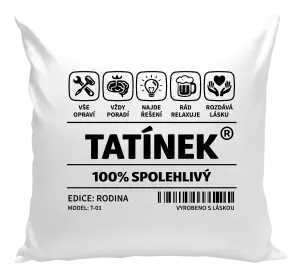 Polštář Tatínek - čárový kód