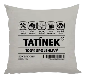 Polštář Tatínek - čárový kód