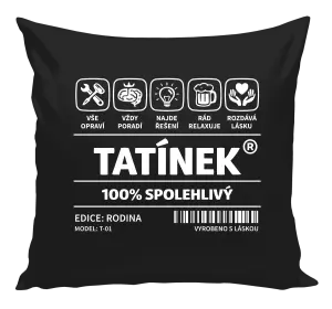 Polštář Tatínek - čárový kód