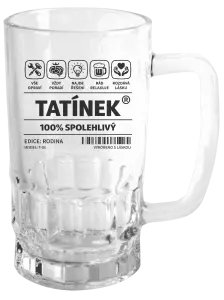 Půllitr Tatínek - čárový kód