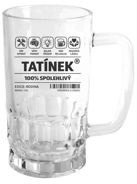 Půllitr Tatínek - čárový kód