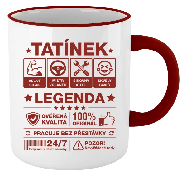 Hrnek Tatínek legenda