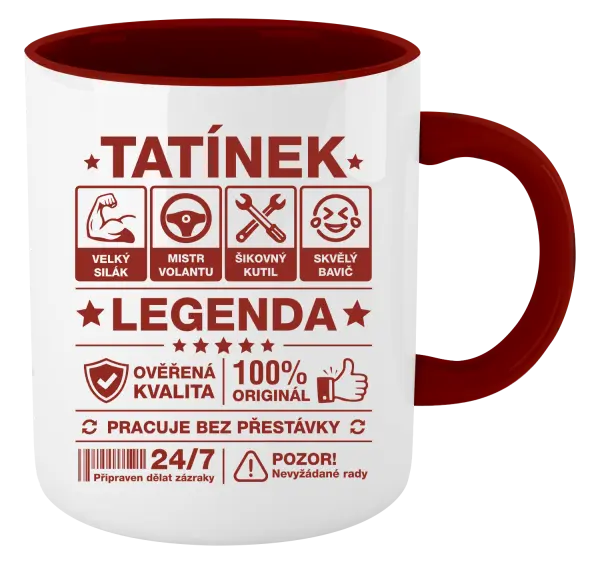 Hrnek Tatínek legenda