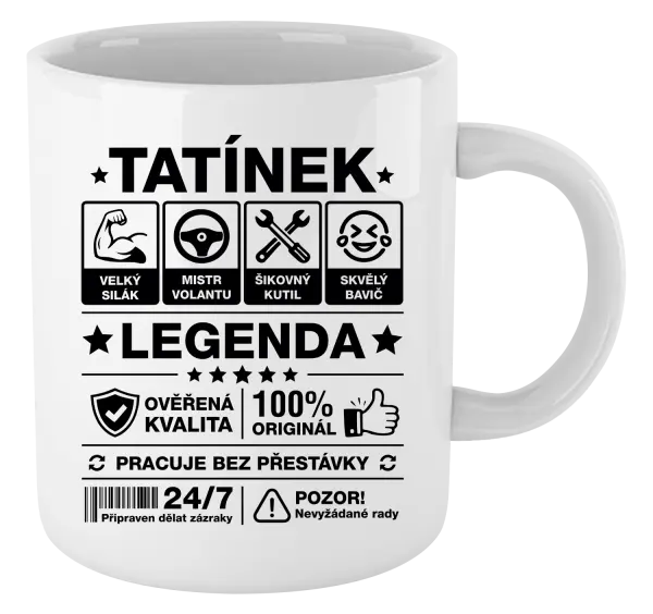 Hrnek Tatínek legenda