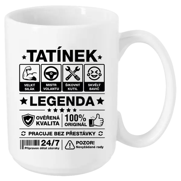 Hrnek Tatínek legenda