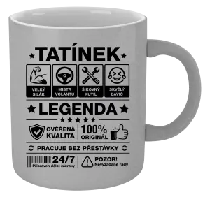 Metalický hrnek Tatínek legenda