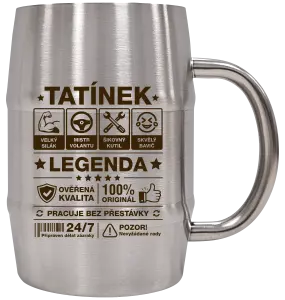 Nerezový chladicí půllitr Tatínek legenda