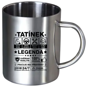 Nerezový hrnek Tatínek legenda