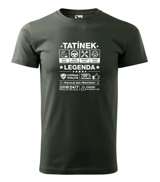 Pánské tričko Tatínek legenda