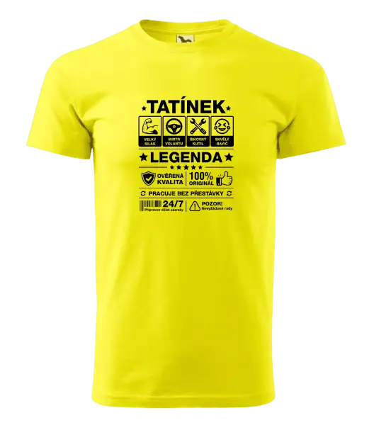 Pánské tričko Tatínek legenda